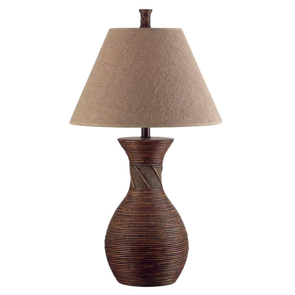 Kenroy Home 20390NR Santiago Table Lamp in Natural Reed Finish