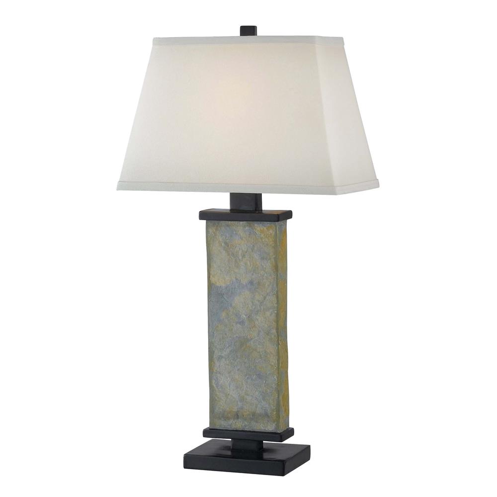 Kenroy Home 21037SL Hanover Table Lamp in Natural Slate Finish