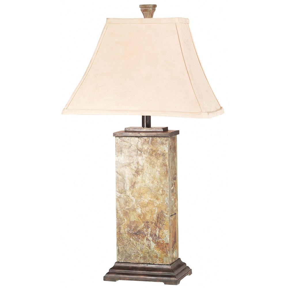 Kenroy Home 31202 Bennington Table Lamp in Natural Slate Finish