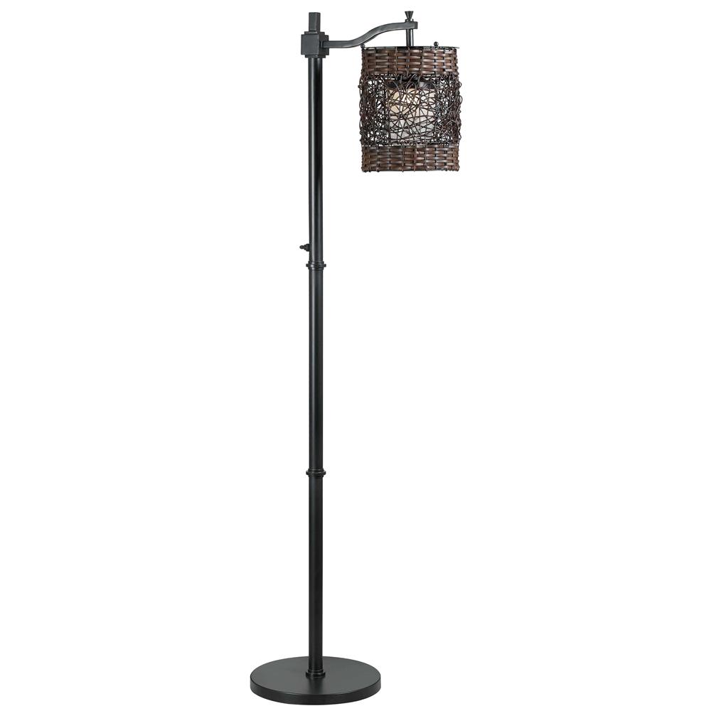 Kenroy Home 32144ORB Brent Outdoor Floor Lamp in Oil Rubbed Bronze Finish
