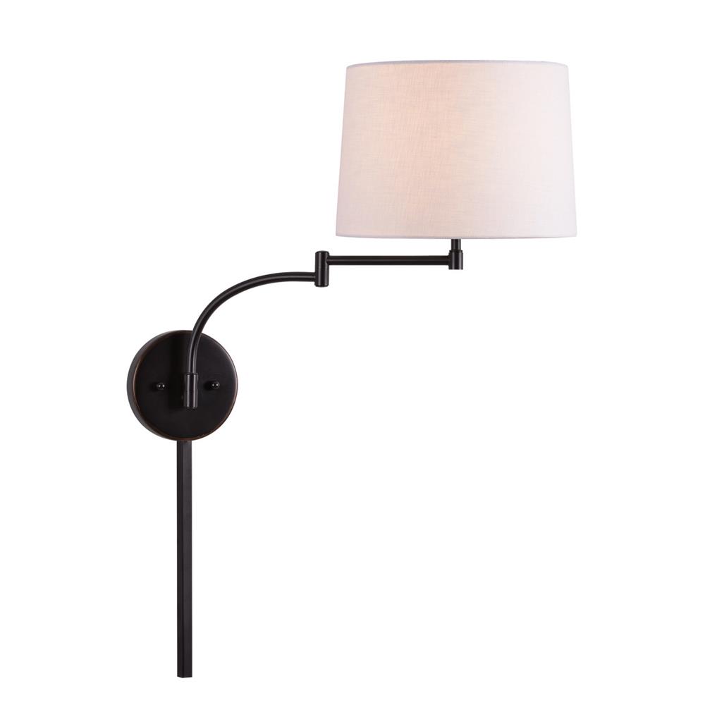 Kenroy Home 33039ORB Seven Wall Swing Arm Lamp in Oil Rubbed Bronze