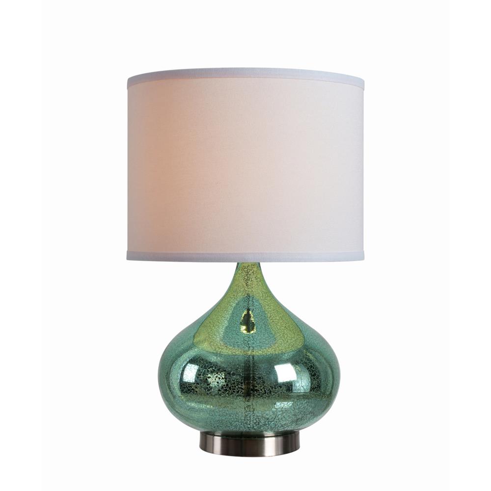 Kenroy Home 34043GRNMER Annalie  Accent Lamp in Green Antique Mercury Glass Finish
