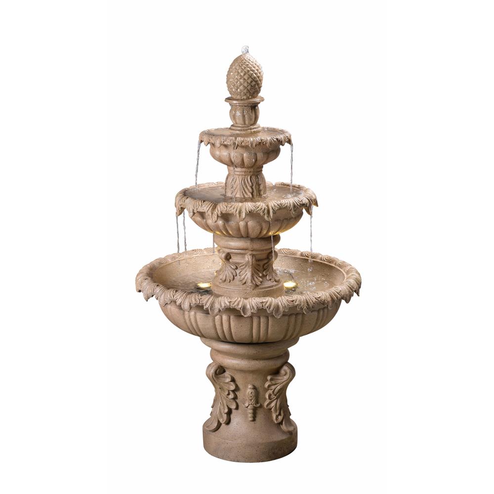 Kenroy Home 51010SNDST Ibiza Outdoor Fountain in Sandstone Finish