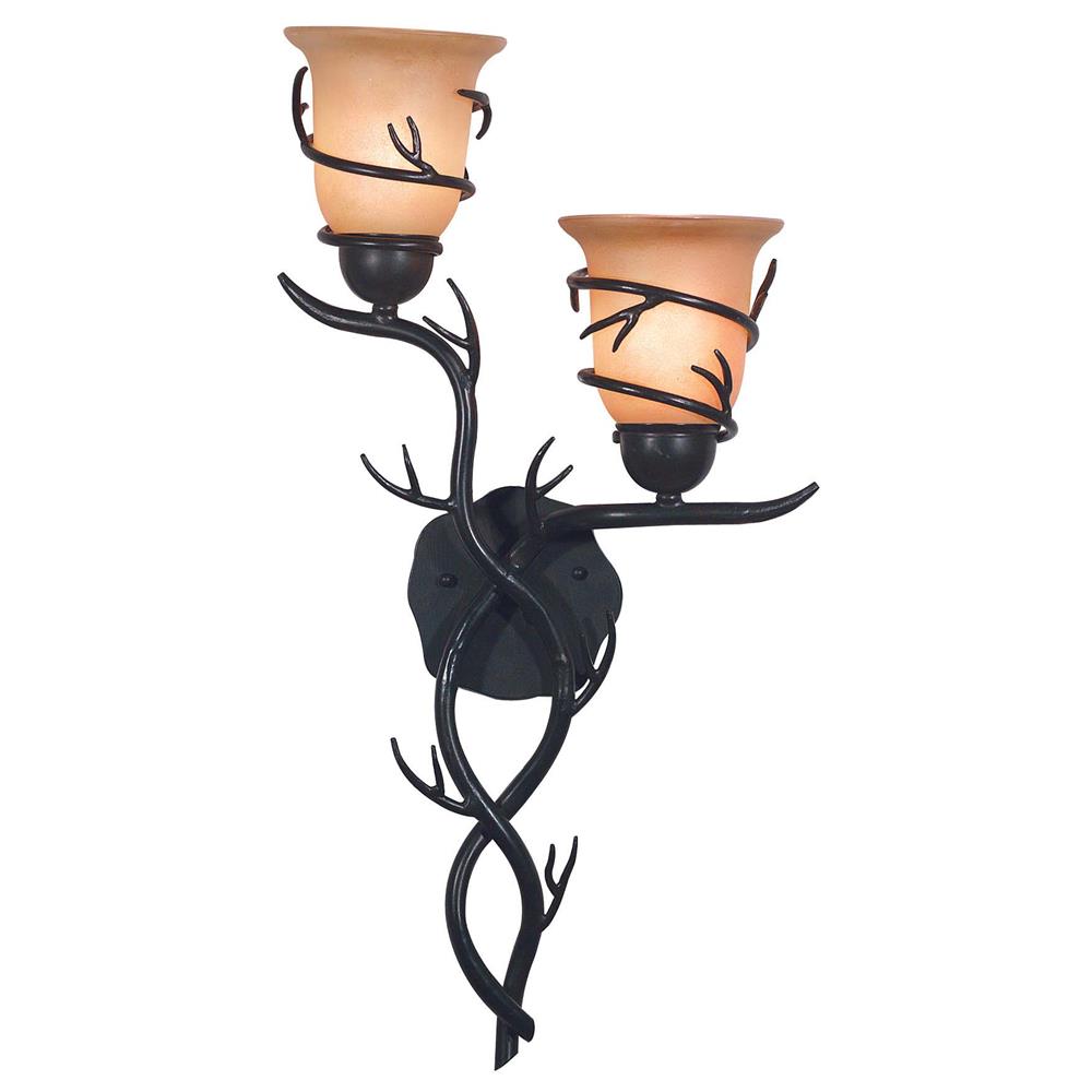 Kenroy Home 92136BRZ Twigs 2 Light Wall Sconce in Bronze Finish