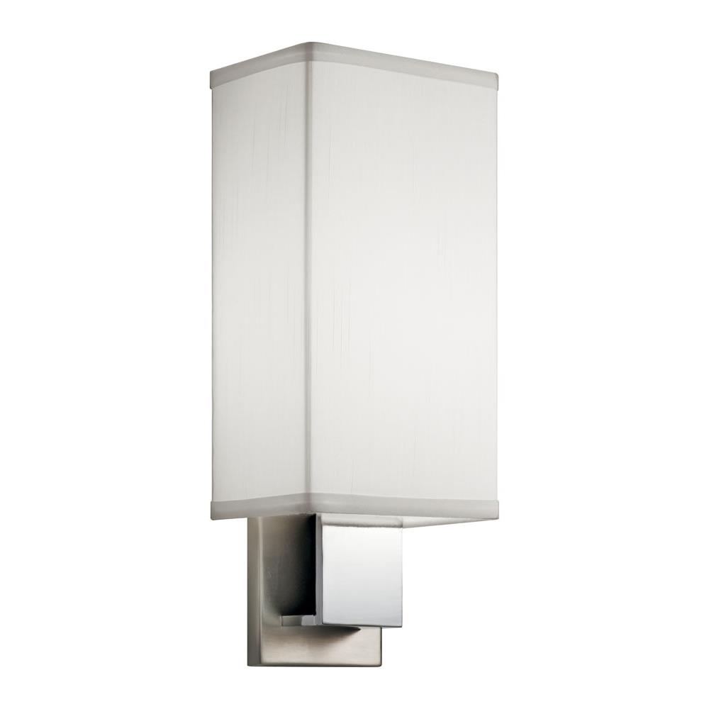 Kichler 10438NCHLED Wall Sconce LED in Brushed Nickel & Chrome