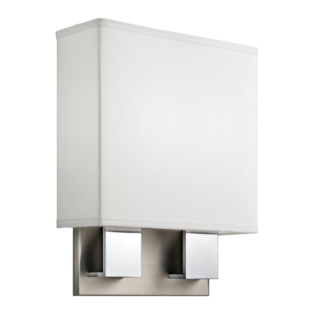 Kichler 10439NCHLED Wall Sconce LED in Brushed Nickel & Chrome