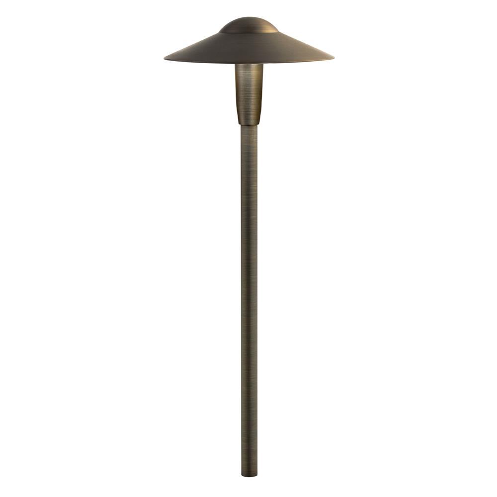 Kichler 15810CBR27 CBR LED Integrated Large Dome LED Path Light in Centennial Brass