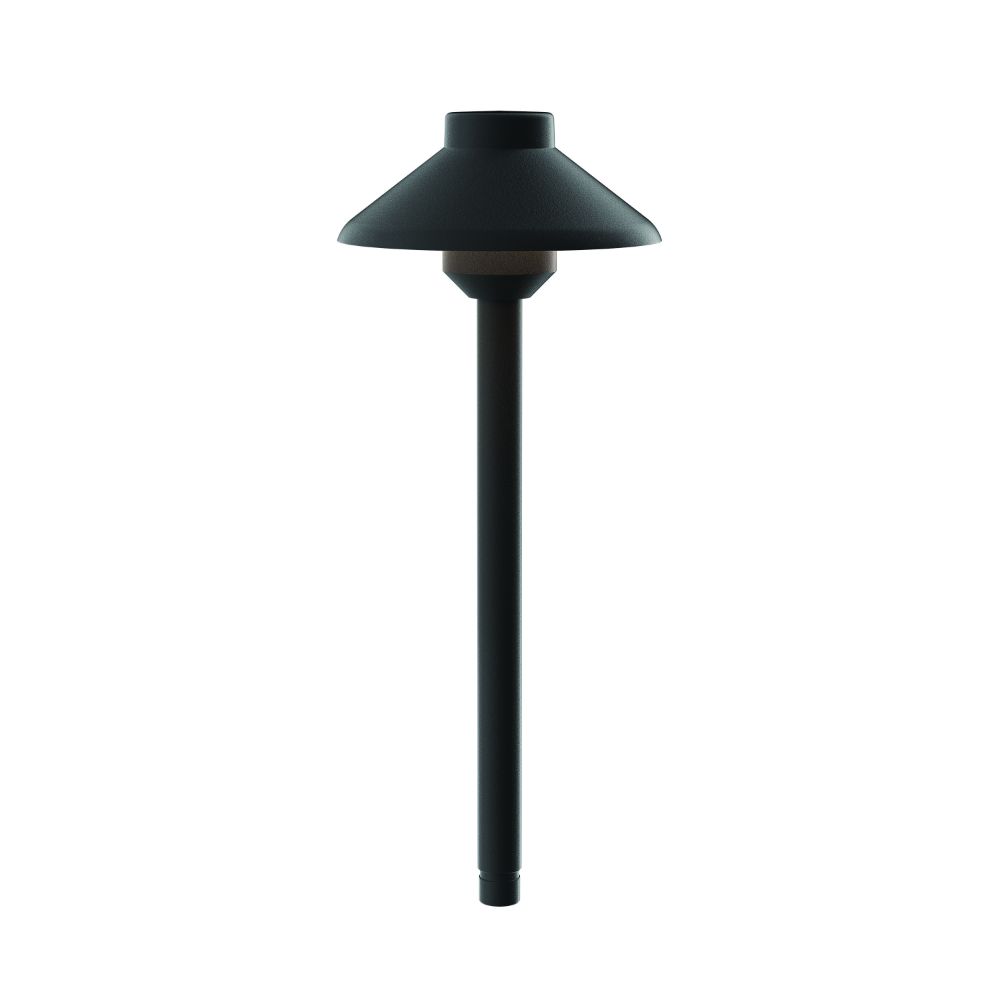Kichler 15821BKT30 Stepped Dome LED Path - Short in Black Textured
