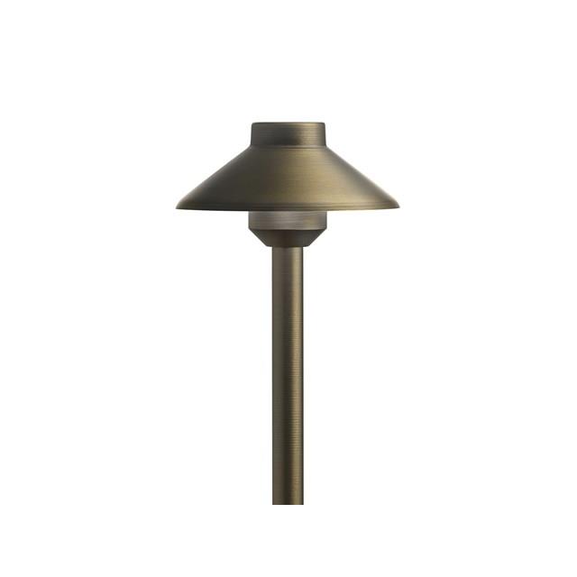 Kichler 15821CBR27 CBR LED Integrated Stepped Dome LED Path - Short in Centennial Brass