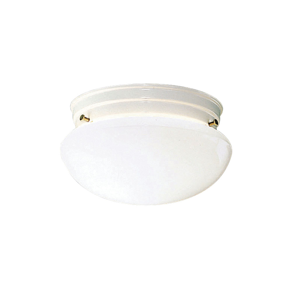 Kichler 209WH Ceiling Space 9" 2 Light Flush Mount with White Globe in White