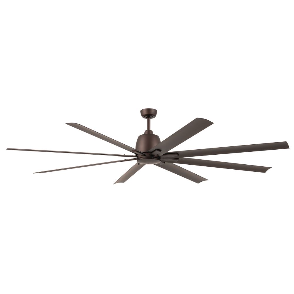 Kichler 310285SNB 84 Inch Breda 8 Blade Ceiling Fan in Brushed Nickel with Satin Natural Bronze Blades