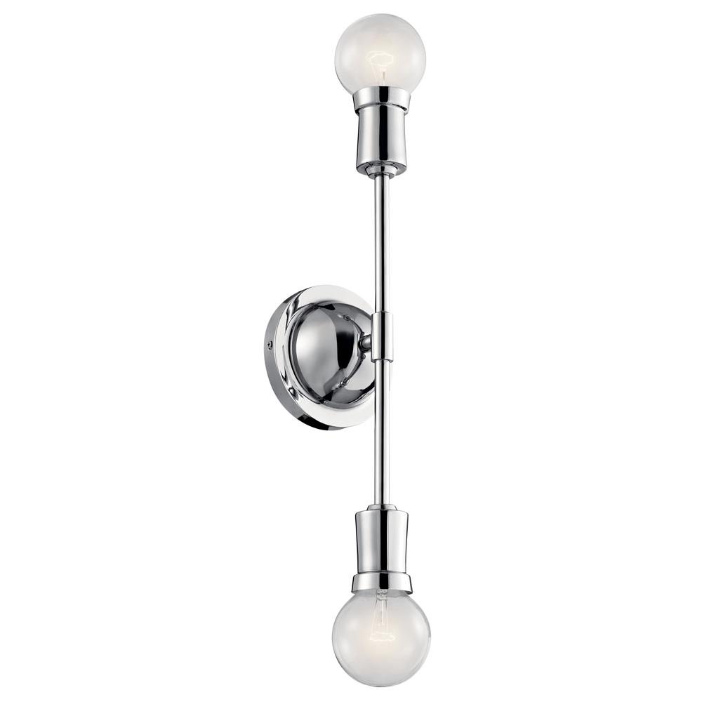 Kichler 43195CH Wall Sconce 2Lt in Chrome