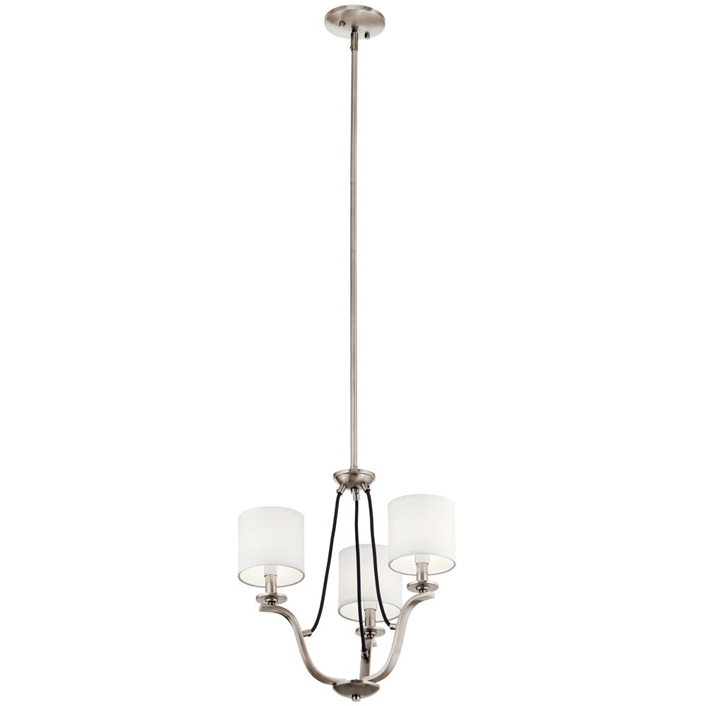 Kichler 43531CLP Thisbe Mini Chandelier 3Lt in Classic Pewter