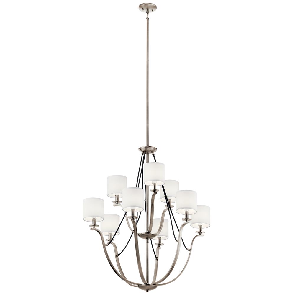 Kichler 43534CLP Thisbe Chandelier 9Lt in Classic Pewter