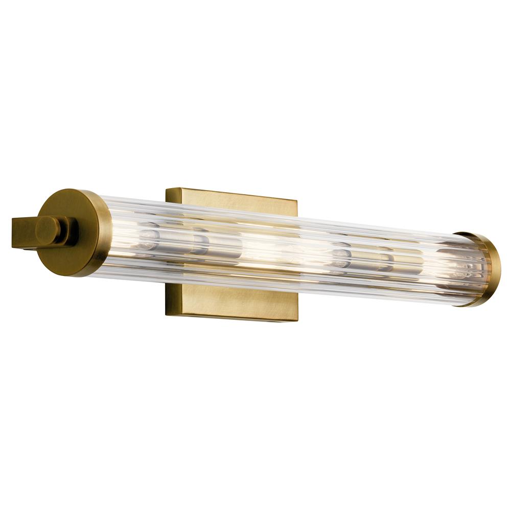 Kichler 45649NBR Azores Linear Bath 24in in Natural Brass