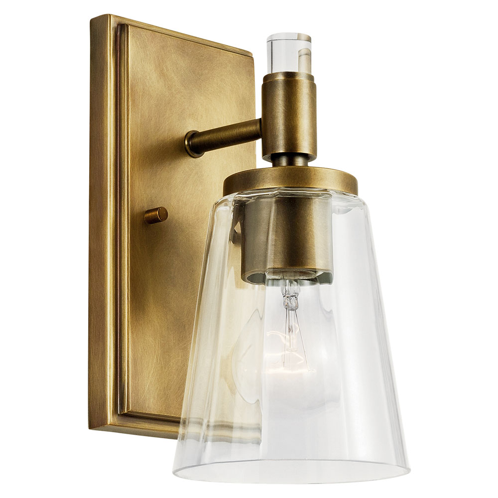 Kichler 45866NBR Wall Sconce 1Lt in Natural Brass