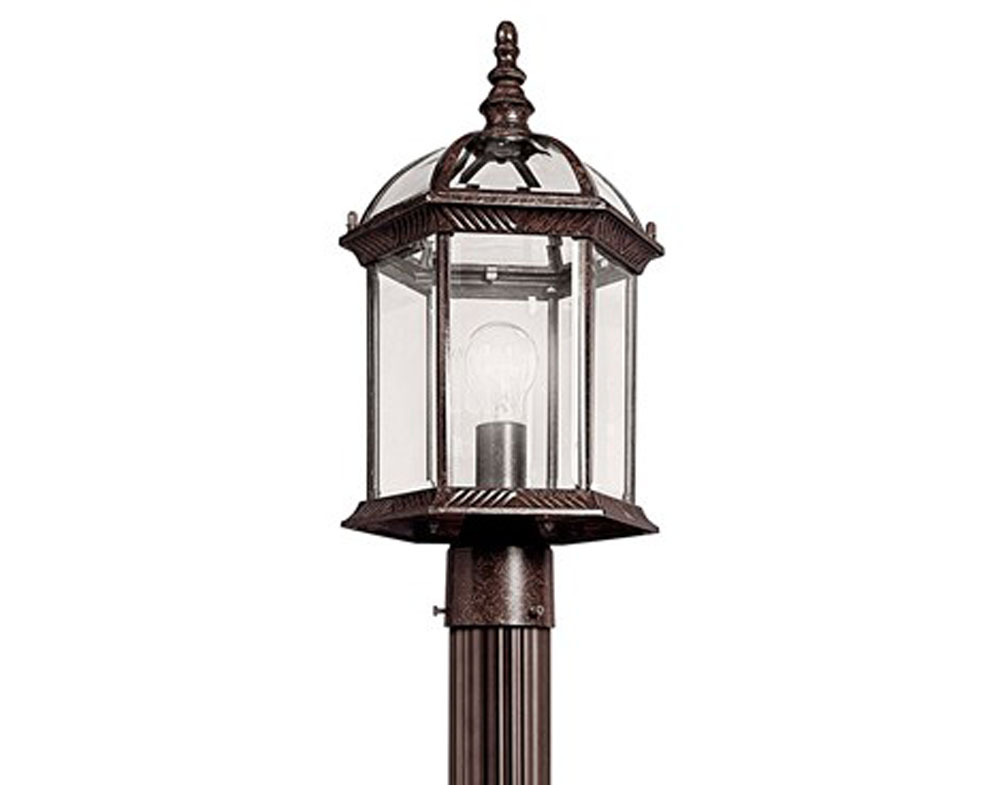 Kichler 49187TZL18 Barrie Outdoor Post Mt 1Lt LED in Tannery Bronze