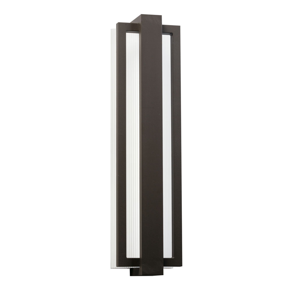 Kichler 49435AZ Sedo 24.25" LED Outdoor Wall Light with Clear Polycarbonate Diffuser in Architectural Bronze