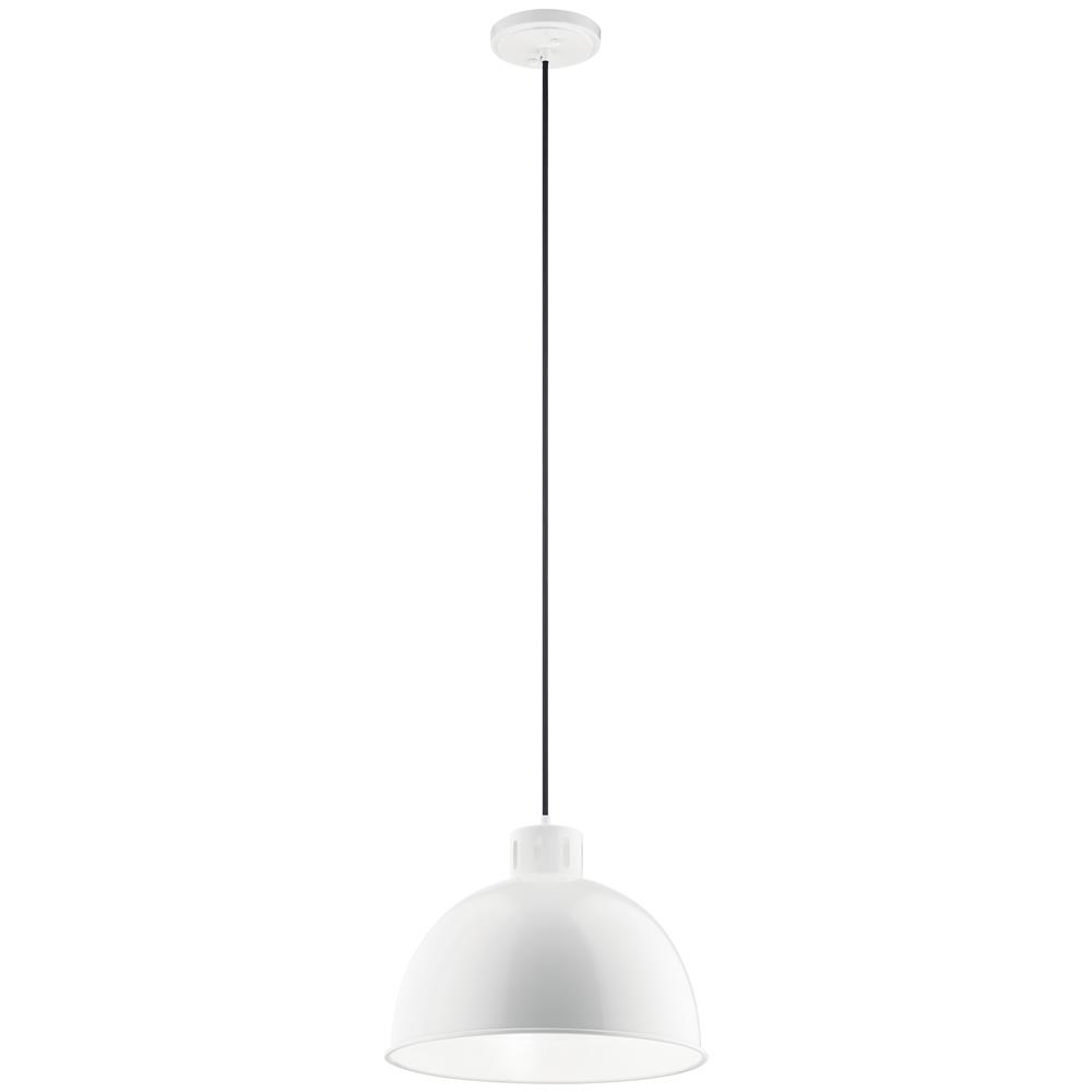 Kichler 52153WH Zailey™ 12.5" 1 Light Pendant in White