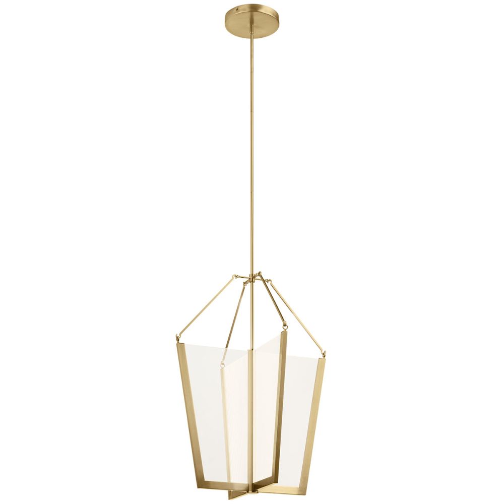 Kichler 52292CGLED Calters 28.5 inch LED Foyer Pendant with Champagne Gold Finish