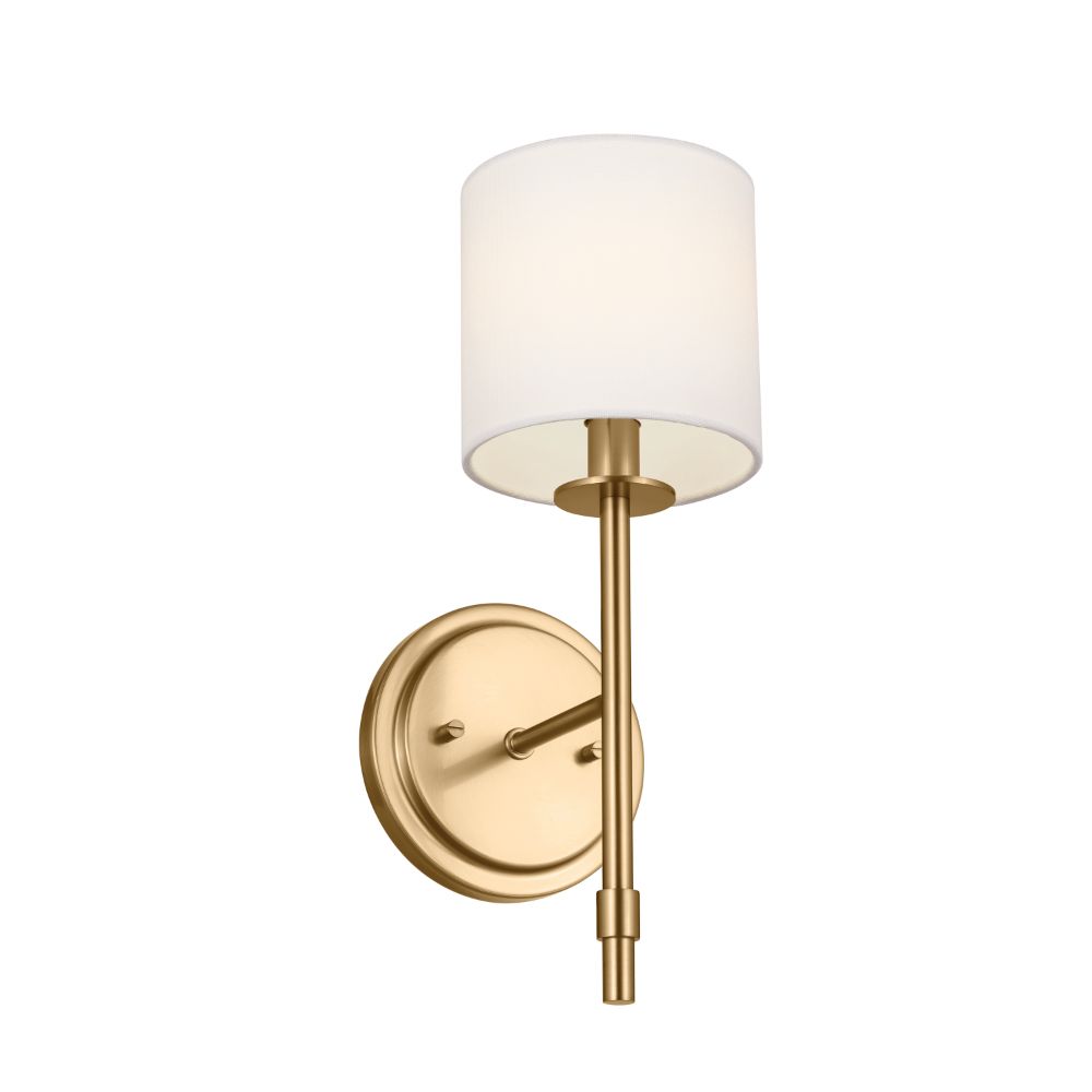 Kichler 52505BNB Wall Sconce 1Lt in Brushed Natural Brass