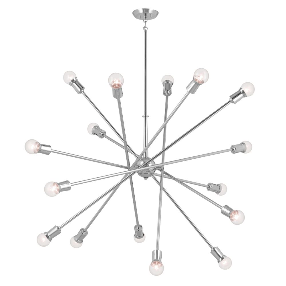 Kichler 52537CH Armstrong 63" 16 Light Chandelier in Chrome