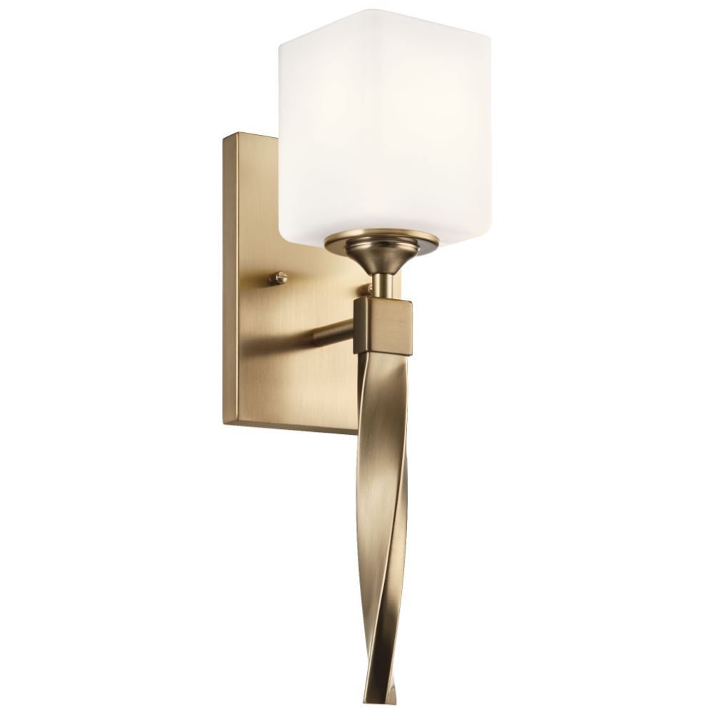 Kichler 55000CPZ Wall Sconce 1Lt in Champagne Bronze