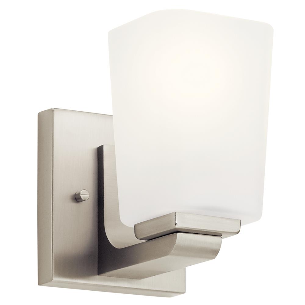 Kichler 55015NI Roehm Wall Sconce 1Lt in Brushed Nickel