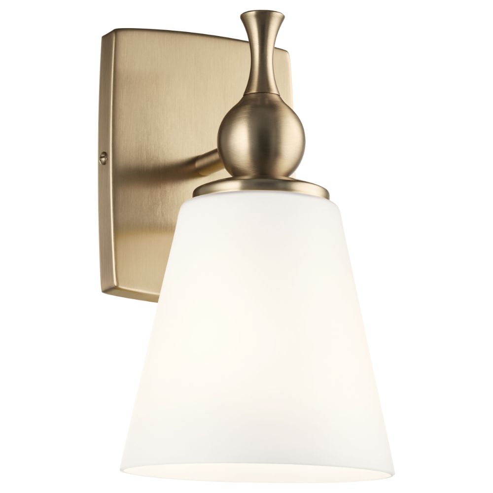 Kichler 55090CPZ Wall Sconce 1Lt in Champagne Bronze