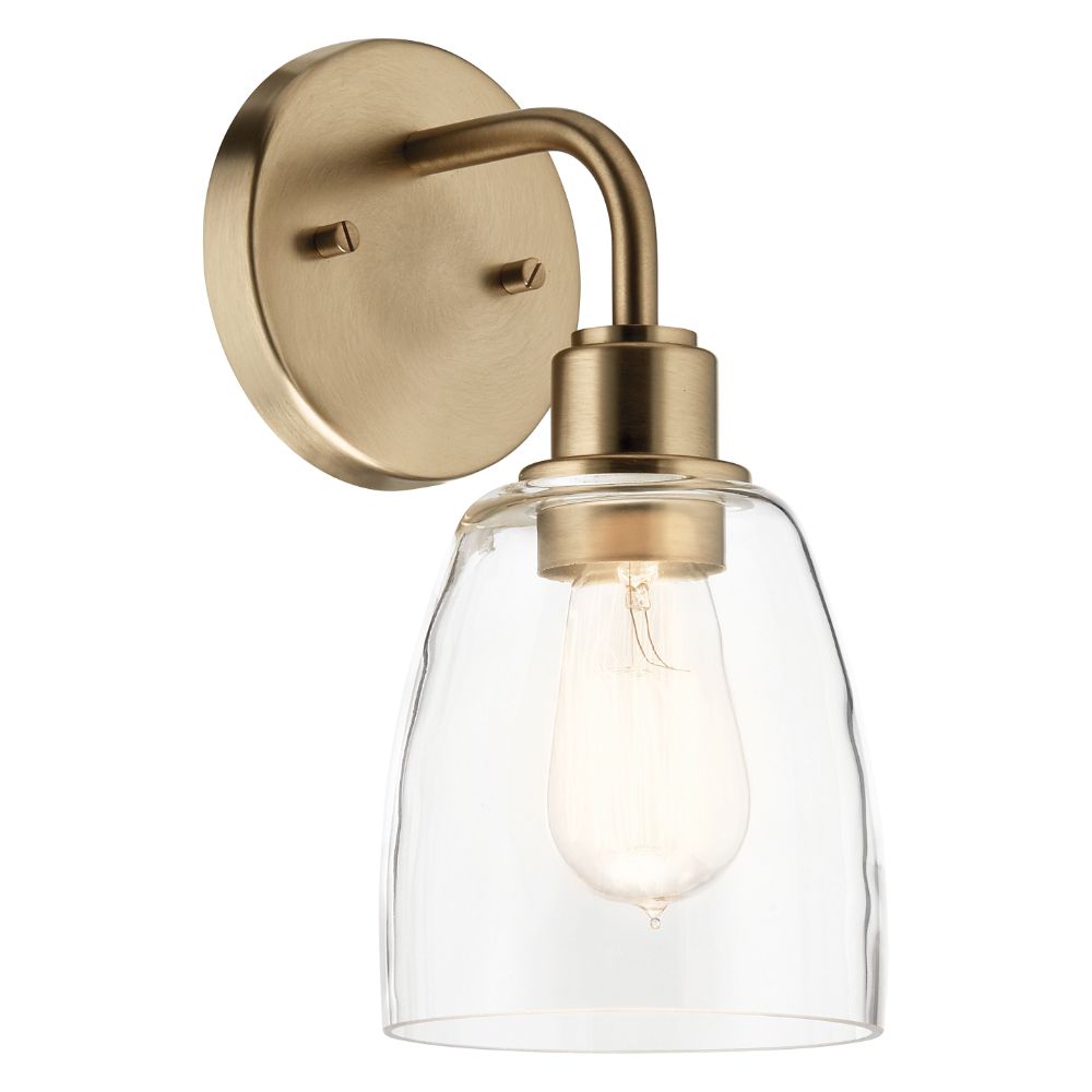 Kichler 55100CPZ Wall Sconce 1Lt in Champagne Bronze