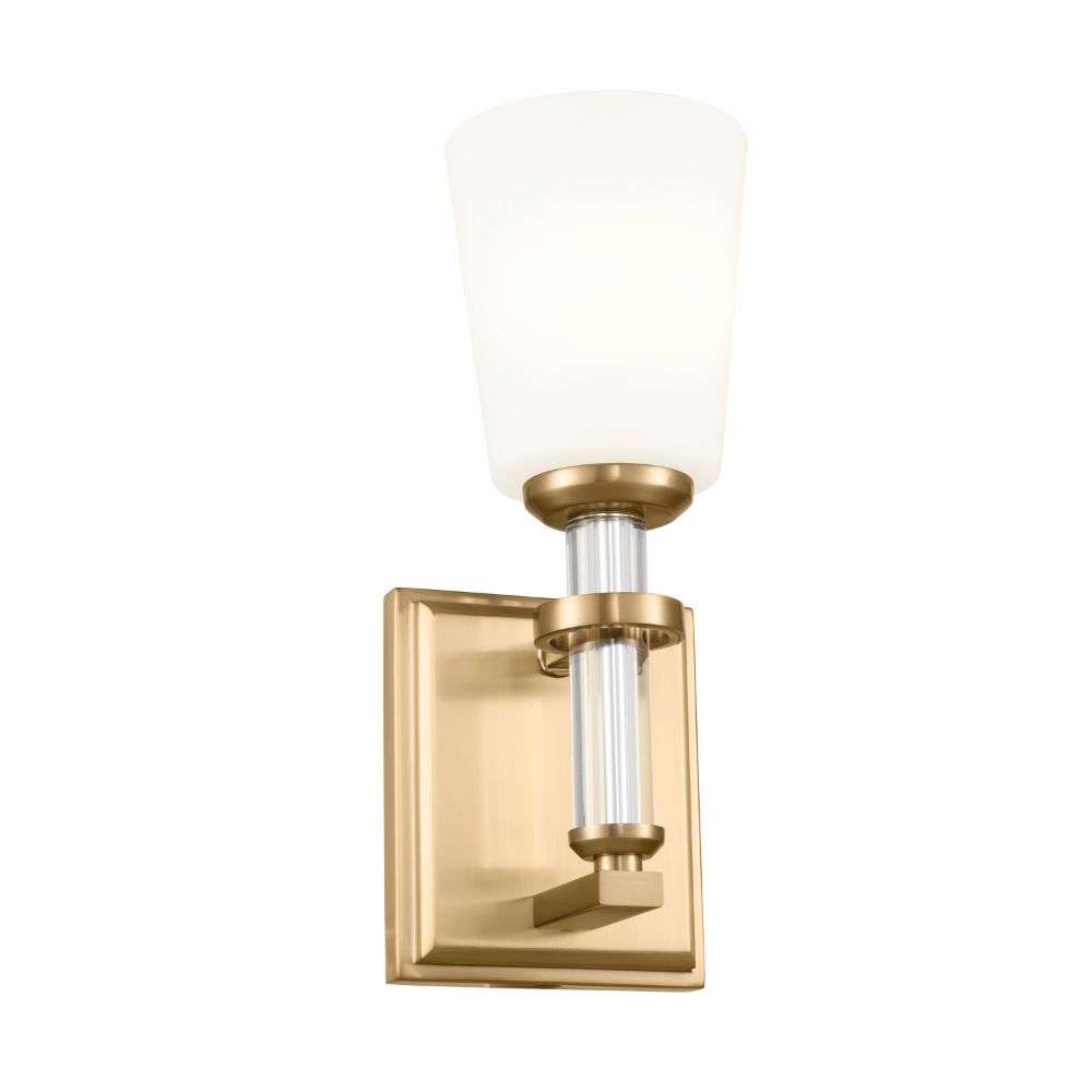 Kichler 55145BNB Wall Sconce 1Lt in Brushed Natural Brass
