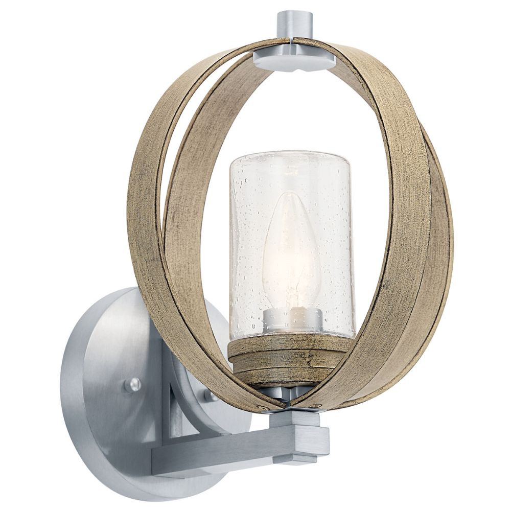 Kichler 59066DAG The Grand Bank 13" 1 Light Outdoor Wall Light Distressed Antique Gray