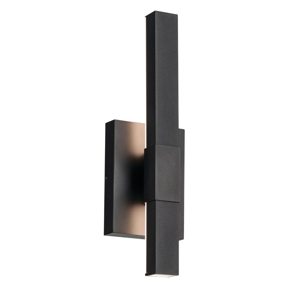 Kichler 59143BKT Nocar 16 inch LED Outdoor Wall Light in Textured Black 