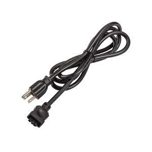 Kichler 6UCORDBK Under Cabinet Accessories Ucab 3-Prong Cord Black Black Material (Not Painted)