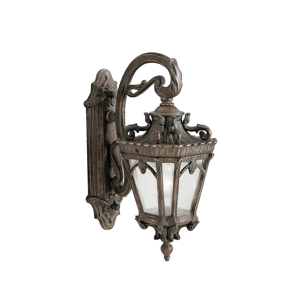 Kichler 9356LD Tournai 18" 1 Light Outdoor Wall Light with Clear Seeded Glass in Londonderry™