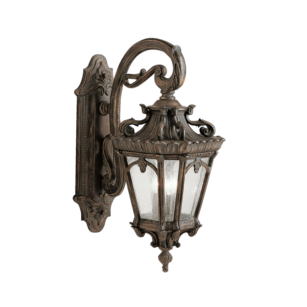 Kichler 9358LD Tournai 29" 3 Light Outdoor Wall Light with Clear Seeded Glass in Londonderry™