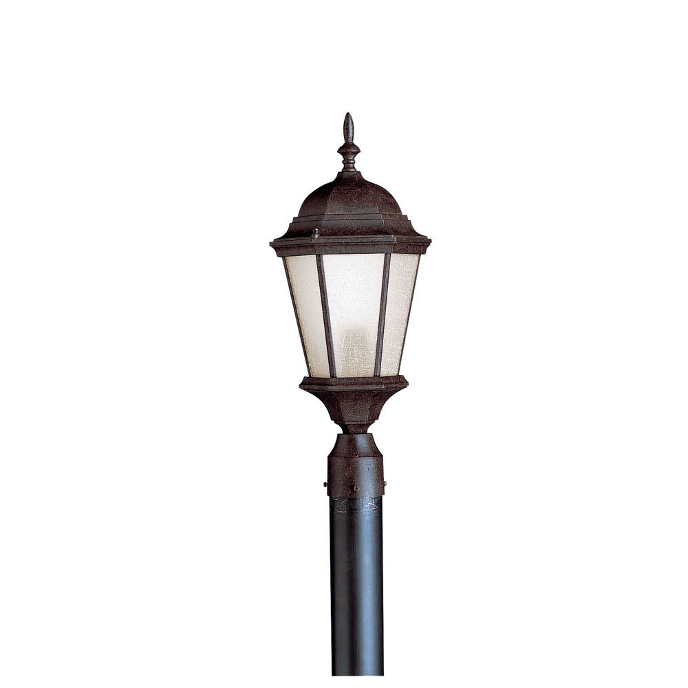Kichler 9956TZ Madison 21.5" 1 Light Post Light with Clear Beveled Glass in Tannery Bronze