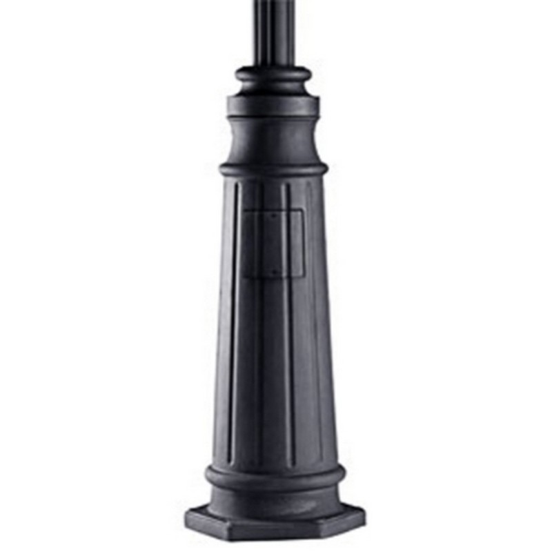 Kichler 9542BK Outdoor Post in Black Material (Not Painted)