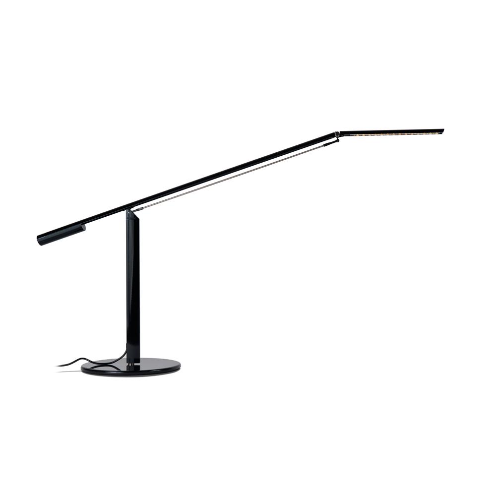 Koncept Lighting ELX-A-W-BLK-DSK Equo LED Desk Lamp (Warm Light; Black)