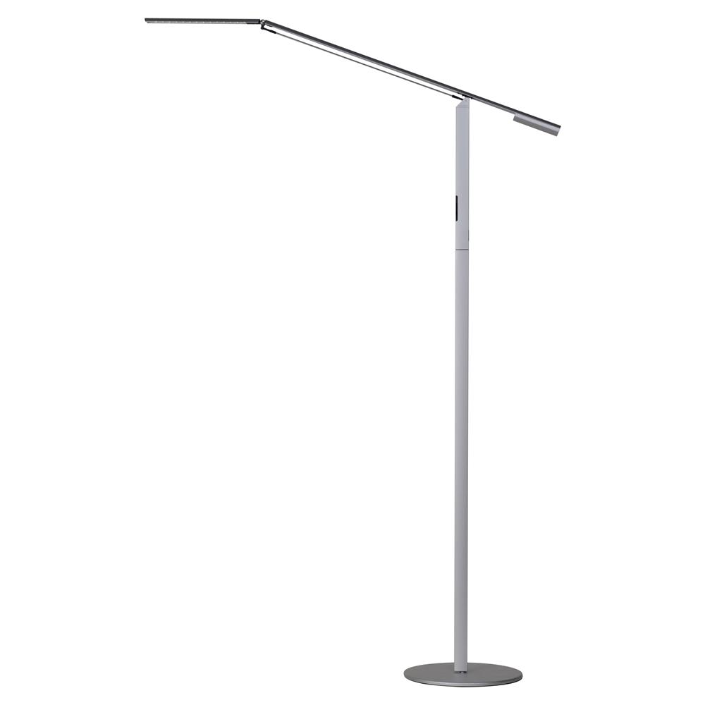 Koncept Lighting ELX-A-C-SIL-FLR Equo LED Floor Lamp (Cool Light; Silver)