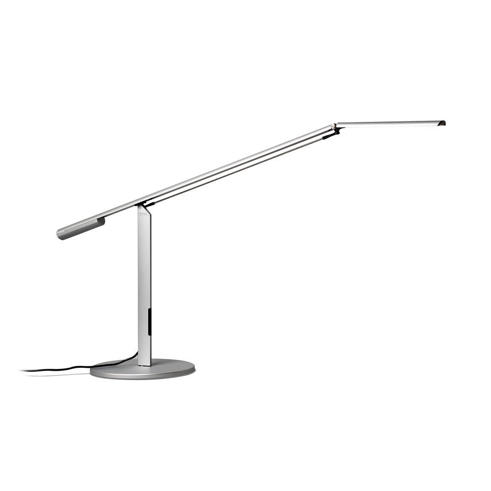 Koncept Lighting ELX-A-W-SIL-DSK Equo LED Desk Lamp (Warm Light; Silver)