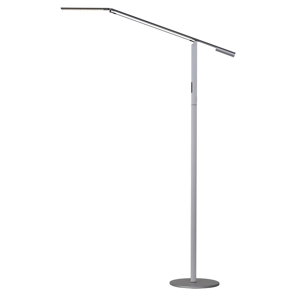 Koncept Lighting ELX-A-W-SIL-FLR Equo LED Floor Lamp (Warm Light; Silver)