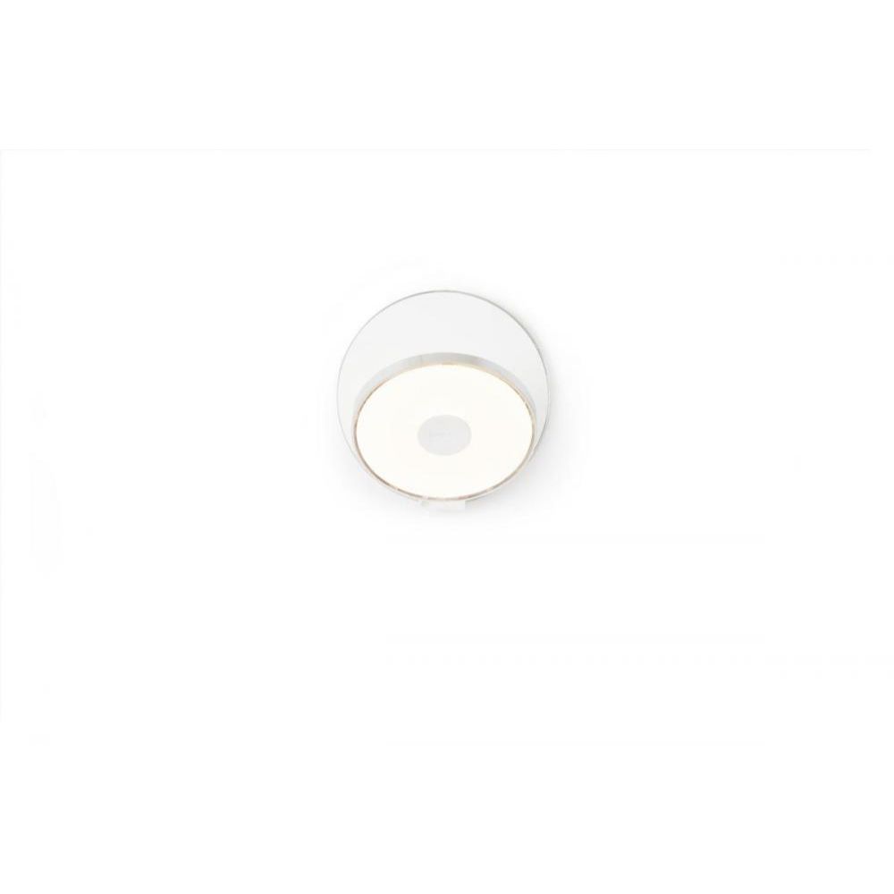 Koncept Lighting GRW-S-CRM-MWT-PI Gravy Wall Sconce - Plug-In in Chrome Body, Matte White Face Plates