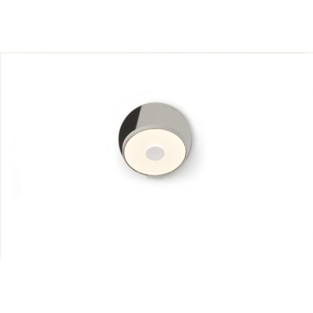 Koncept Lighting GRW-S-SIL-CRM-PI Gravy Wall Sconce - Plug in Silver Body, Chrome Face Plates