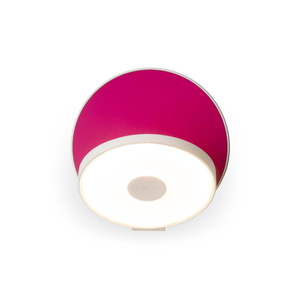 Koncept Lighting GRW-S-SIL-MHP-HW Gravy Wall Sconce - Hardwire in Silver Body, Matte Hot Pink Plates