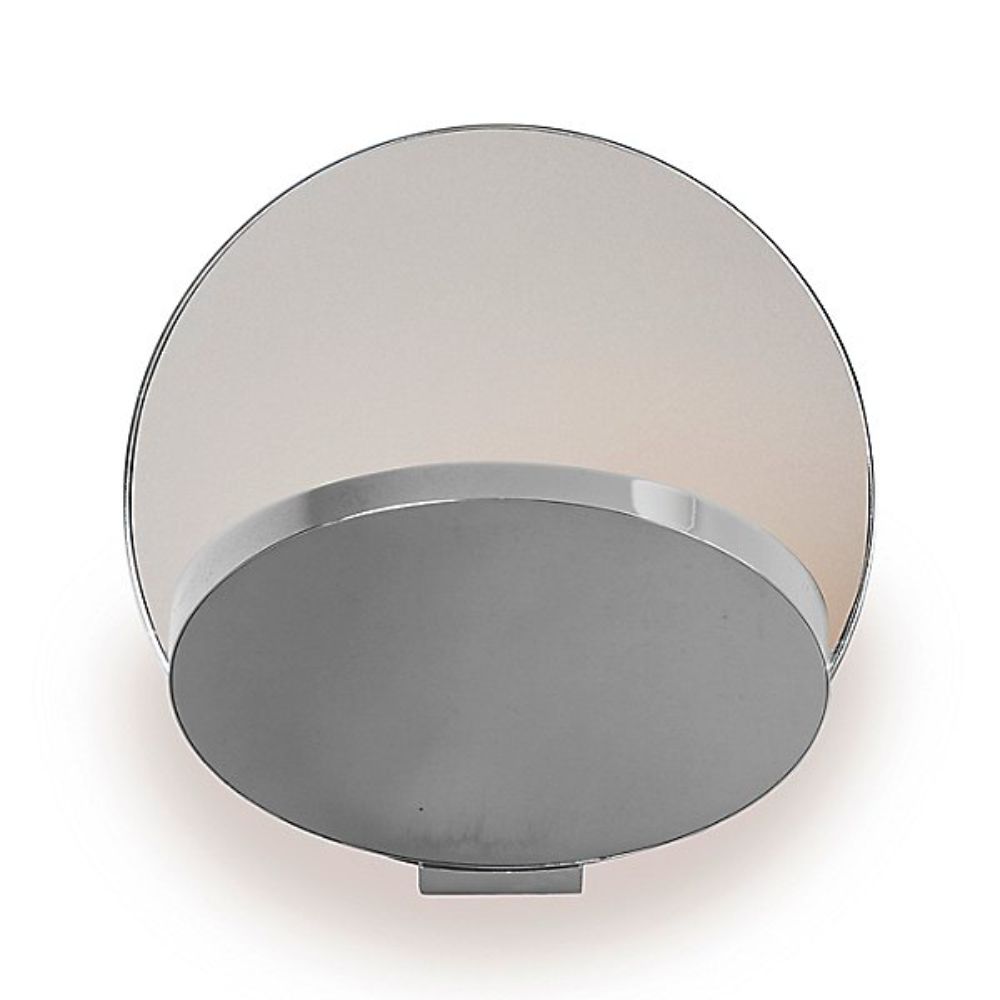 Koncept Lighting GRW-S-SIL-MWT-PI Gravy Wall Sconce - Plug-In in Silver Body, Matte White Plates