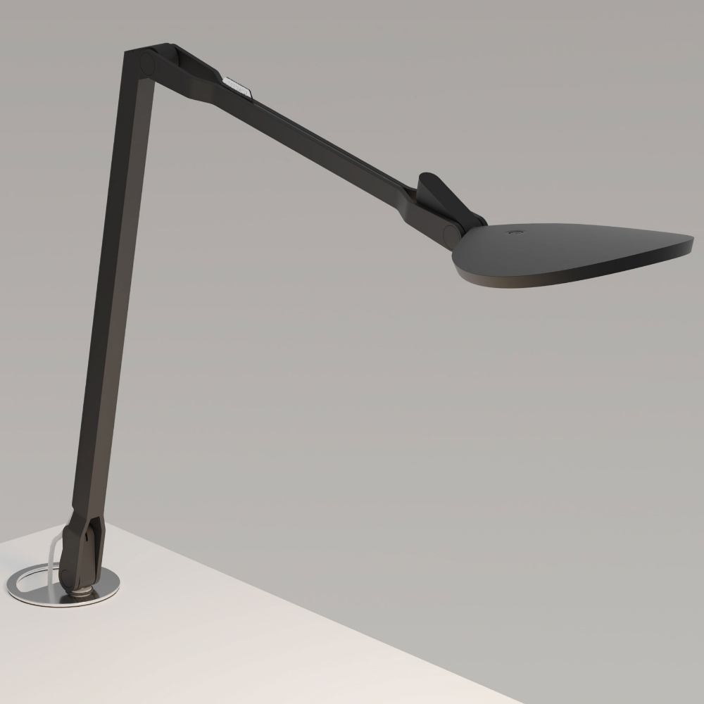 Koncept Lighting SPY-W-MTB-RCH-GRM Splitty Reach Desk Lamp with Grommet Mount in Matte Black