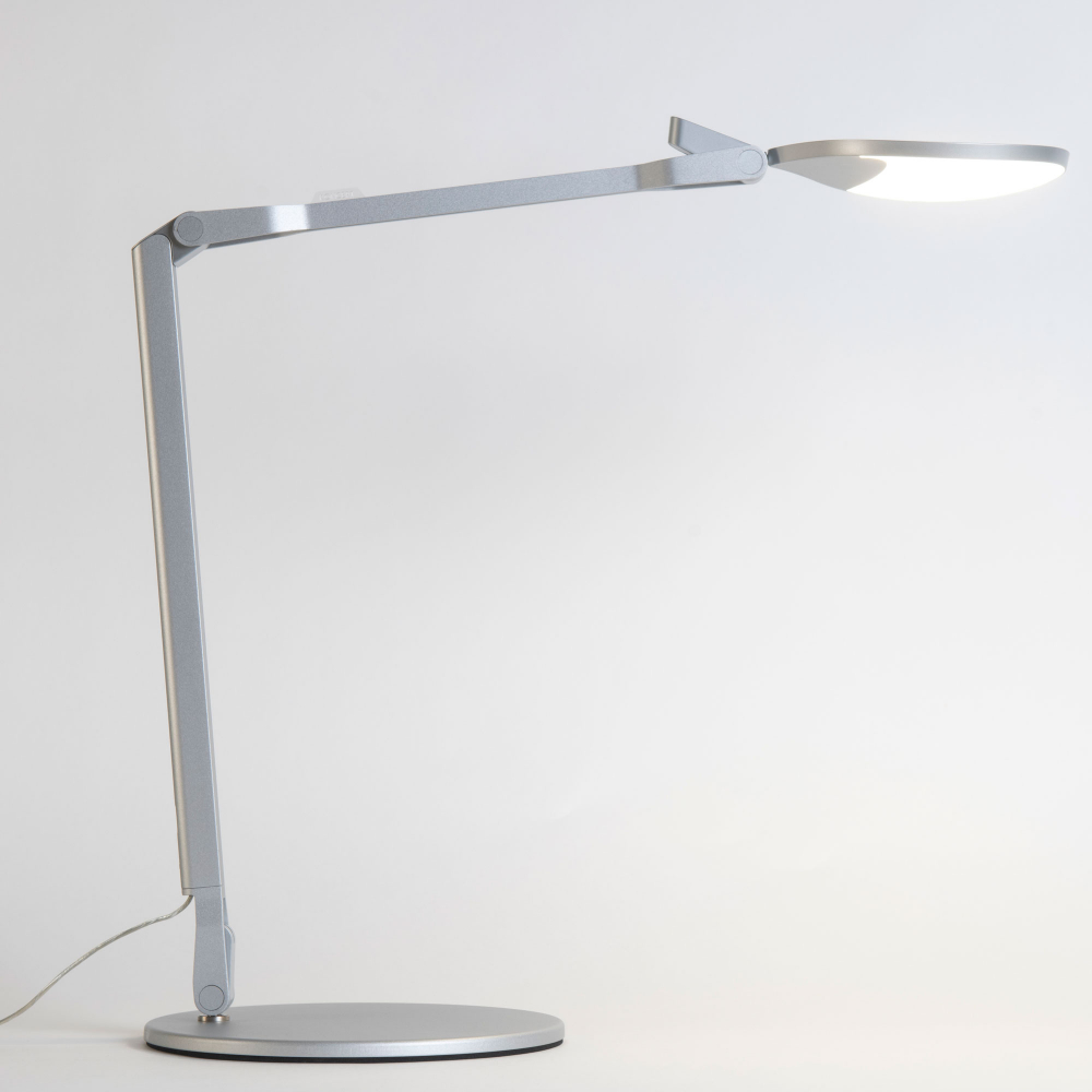 Koncept Lighting SPY-W-SIL-RCH-DSK Splitty Reach Desk Lamp with Standard Base in Silver
