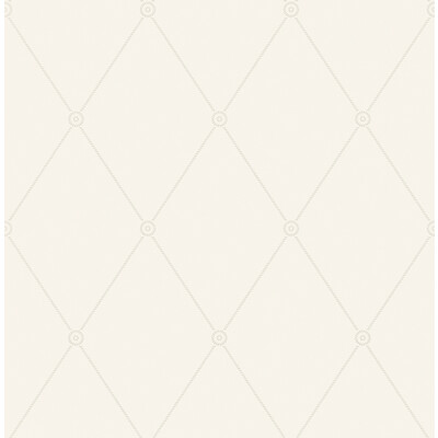 Cole & Son 100/13060.CS.0 Large Georgian Rope Trellis Wallcovering in Ivory