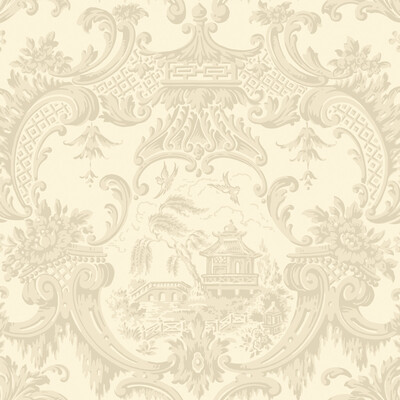 Cole & Son 100/3011.CS.0 Chippendale China Wallcovering in Stone